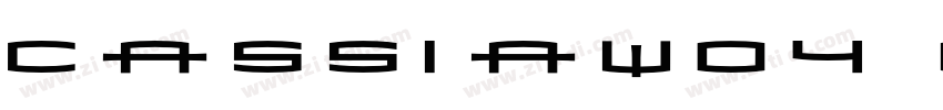 CassiaW04 Bold Reg字体转换
